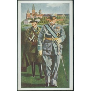 Marszałek J. Piłsudski i płk. W. Wartha, mal. W. Brozdowski.