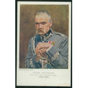 Józef Piłsudski, Pierwszy Marszałek Polski (1867-1935), mal. W. Kossak