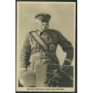 Pierwszy Marszałek Polski J. Piłsudski [podczas Rewii Kawalerii na Błoniach Krakowskich] fot. St. Kolowiec