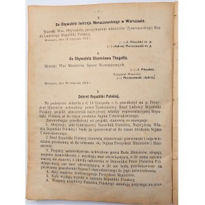 Na progu Niepodległości - Dzienniki urzędowe i rozporządzeń 1917-1919