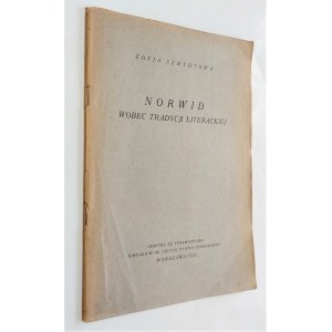 Szmydtowa, Norwid wobec tradycji literackiej, Warszawa 1925 r.