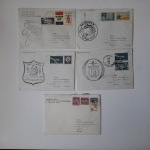 30 kopert z listów wysłanych z amerykańskich okrętów wojennych do Wiednia w latach 60.XXw.