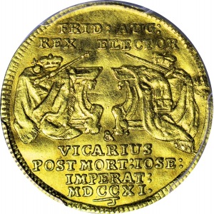 R-, August II Mocny, Dukat wikariacki 1711, R3