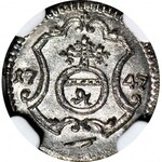 August III Sas, Halerz 1747 FWoF