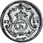 August III Sas, Halerz 1749 FWoF