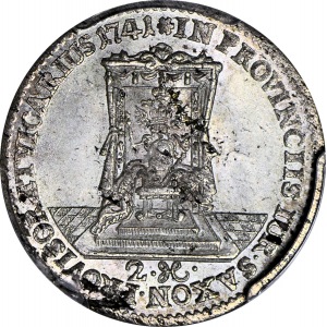  August III Sas, Dwugrosz 1741 wikariacki, R2