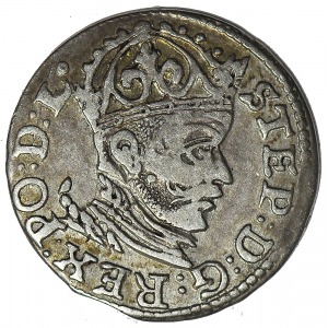 Stefan Batory, Trojak 1584 Ryga, R1