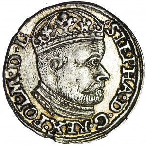 Stefan Batory, Trojak 1585 Olkusz, R1