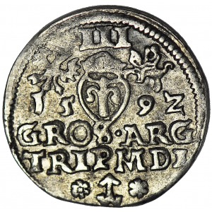 Zygmunt III Waza, Trojak 1592 Wilno