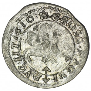 Zygmunt III Waza, Grosz 1610 Wilno, LIT/LITVI, R