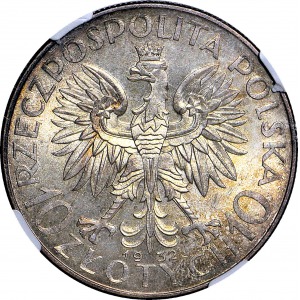 10 złotych 1932 zm, Głowa, WYŚMIENITE