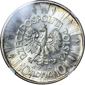 10 złotych 1934 URZĘDOWY, rzadki, WYŚMIENITY