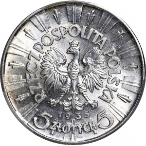 5 złotych 1935, Piłsudski