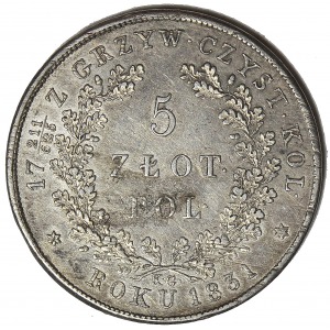 Powstanie Listopadowe, 5 złotych 1831