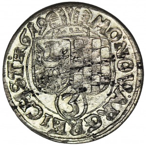 Księstwo Legnicko-Brzesko-Wołowskie, 3 krajcary 1619, Jan Krystian Brzeski i Jerzy Rudolf Legnicki, Złoty Stok 
