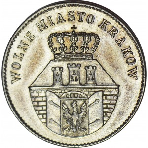 Wolne Miasto Kraków, 1 złoty 1835, R2