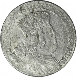 R-, August III, Ort 1755, GWIAZDKA po dacie