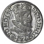 RR-, Zygmunt III Waza, Grosz 1593 Olkusz, R5, T.12