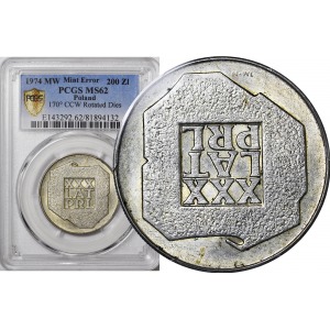 R-, 200 złotych 1974 XXX-lat PRL, srebro