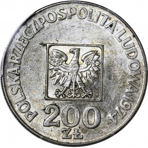 R-, 200 złotych 1974 XXX-lat PRL, srebro