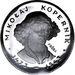 100 złotych 1973 Mikołaj Kopernik, PRÓBA AG