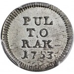 R-, August III Sas, PULTORAK 1753, Lipsk, R3