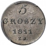 Księstwo Warszawskie, 5 groszy 1811, IS