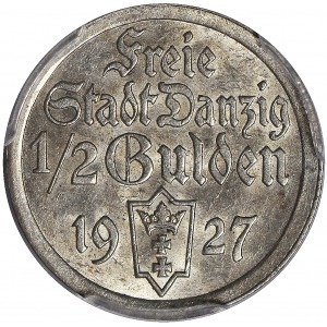 Wolne Miasto Gdańsk, 1/2 guldena 1927