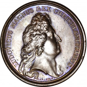 Medal, Hołd złożony męstwu Sobieskiego za wysiłek w walce z Turkami, 1675, stan gabinetowy