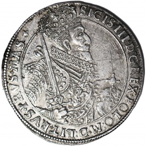 RR-, Zygmunt III Waza, Talar 1628 Bydgoszcz, kokarda po jednej stronie miecza