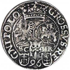 RR-, Zygmunt III Waza, Grosz 1596, Bydgoszcz, R6