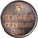  R-, Królestwo Polskie, 3 grosze 1831, z kolekcji Karolkiewicza