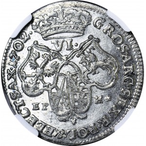  August II Mocny, Szóstak koronny 1702 EPH, R1