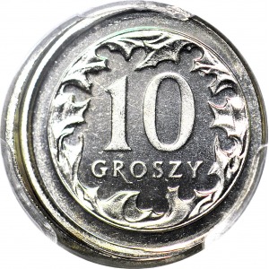 10 groszy 2010 niecentryczne bicie, DESTRUKT