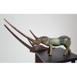 Dariusz Zielinski ( 1975 ) , Rhinoceros with a long horn, 2018