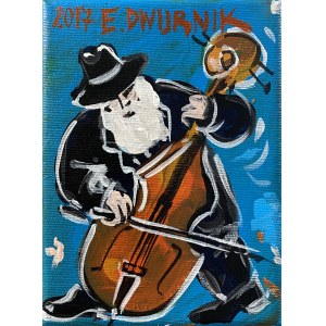 Edward Dwurnik ( 1943 - 2018 ), Contrabassist, 2017