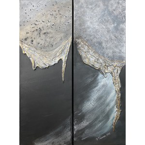 Beata Trembecka ( 1961 ) , b/t - diptych, 2018