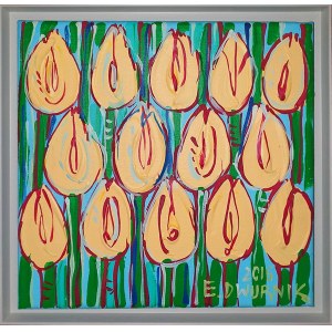 Edward Dwurnik, Żółte tulipany (XXIII-1085-6640), 2016