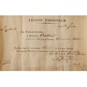 Verleihung der LEGION OF HONOR, 5. Klasse