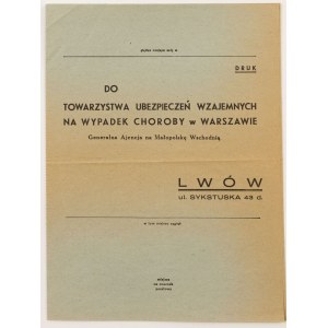 TOWARZYSTWO UBEZPIECZEŃ WZAJEMNYCH NA WYPADEK CHOROBY W WARSZAWIE