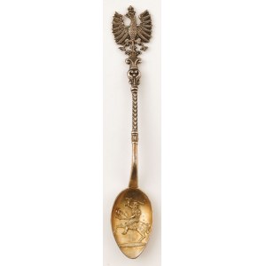 Spoon with the HERBS OF POLAND AND LITHUANIA, Vilnius, early 20th century.