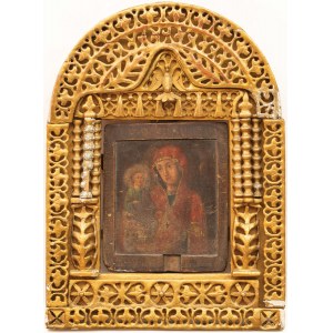 IKON, MOTHER OF GOD THREE, Russia, 19th century.