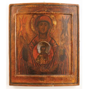 Icon of the Mother of God SIGN, Russia, 18th / 19th century.