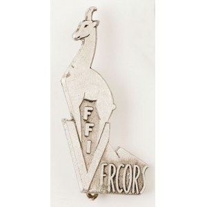 BADGE OF THE ASSOCIATION OF RESISTANCE FIGHTERS VERCORS OF THE FRENCH INTERIOR FORCES