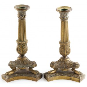 Pair of candlesticks, 19th/20th century.