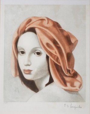 Tamara Łempicka (1898 Warszawa - 1980 Cuernavaca), Kobieta w turbanie, ok. 1956 r.