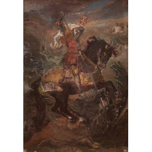Stanislaw Batowski Kaczor (1866 Lviv - 1946 there), Saint George fighting the dragon