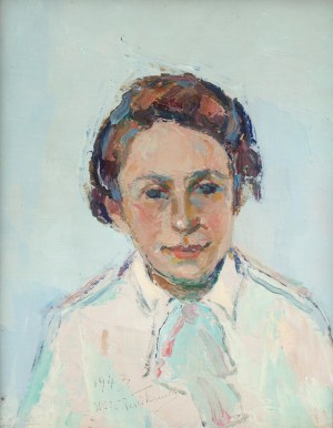 Włodzimierz Terlikowski (1873 wieś pod Warszawą - 1951 Paryż), Portret, 1943 r.