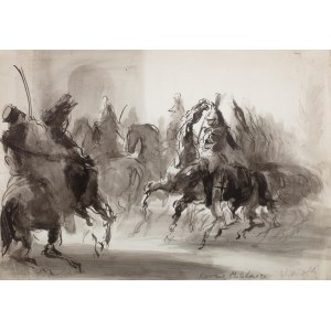 Feliks Topolski (1907 Varšava - 1989 Londýn), Army Review, pred rokom 1973.