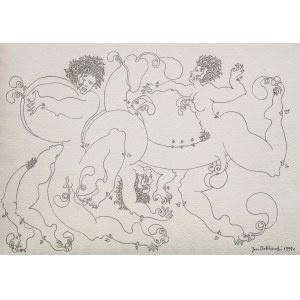Jan Dobkowski (b. 1942 Lomza), Erotic drawing, 1999.